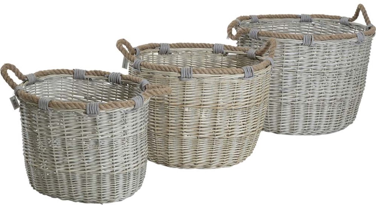 Lesli Living - Mand Willow - Grijs - 41×31x34cm