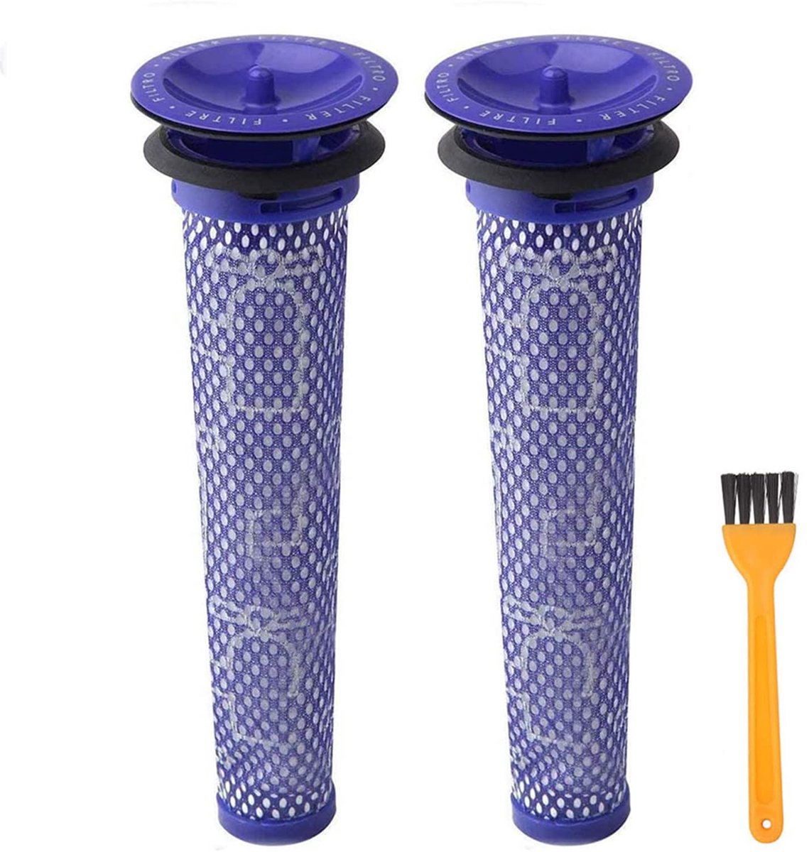 Vervangende filters voor Dyson DC58 DC59 DC61 DC62 V6 V7 V8 Animal draadloze stofzuigers. Vervangt onderdeelnummer 965661-01. Voorfilter voor de motor - 2 stuks.