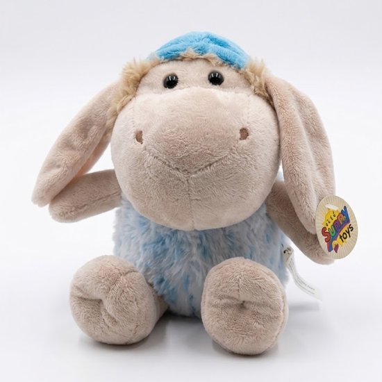 Zachte knuffel schaap met hemelsblauw kleurenthema - 30 cm. — afbeelding 2