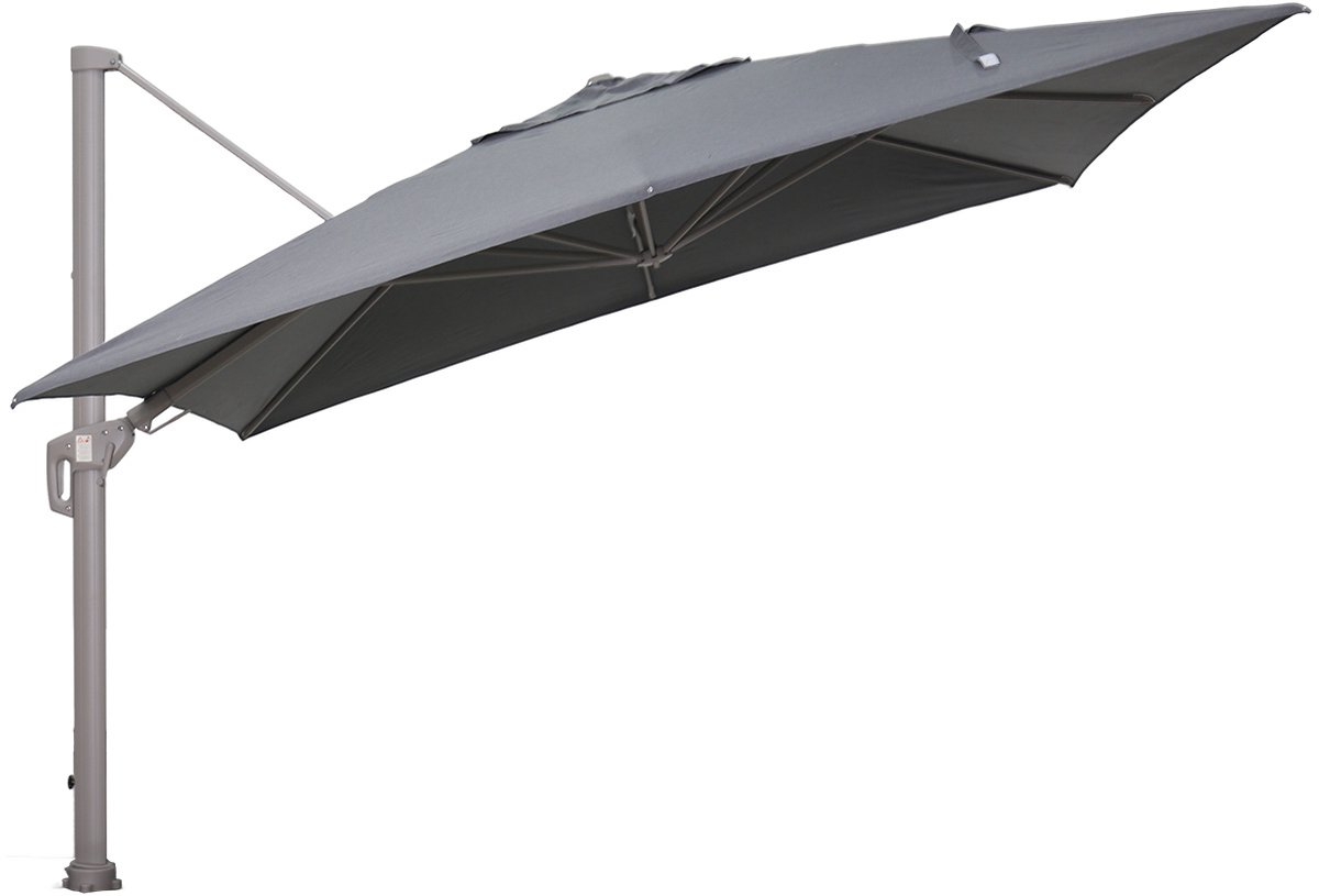 Garden Impressions Hawaii Big Pole II zweefparasol 350x350 taupe/royal anthracite – foto 4