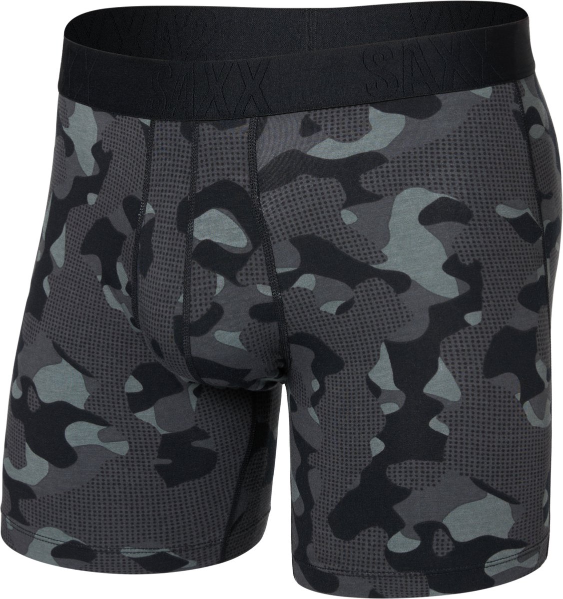 SAXX heren droptemp cooling cotton modal boxer camo zwart & grijs