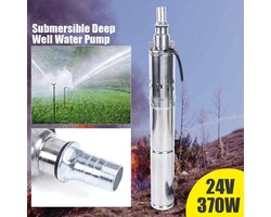 Dompelpomp op zonne-energie - Fonteinpomp Tuin - Watercirculatie Tuin - Roestvrijstalen Behuizing - Tot 65m Hoogte