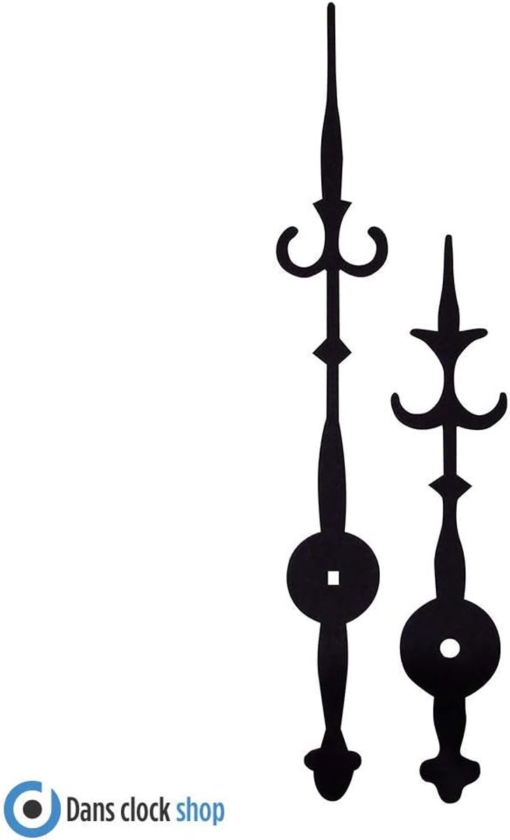 Kwarts Klokmechanisme - Klokmotor - Klok Reparatie - Hoog Koppel - 200 mm Zwart