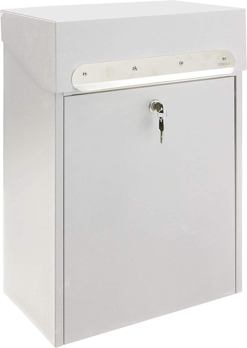 Brievenbus - Postkast Pakketkluis - Veilige Postontvangst - Wandmontage Staal - 25x41x56cm - Wit