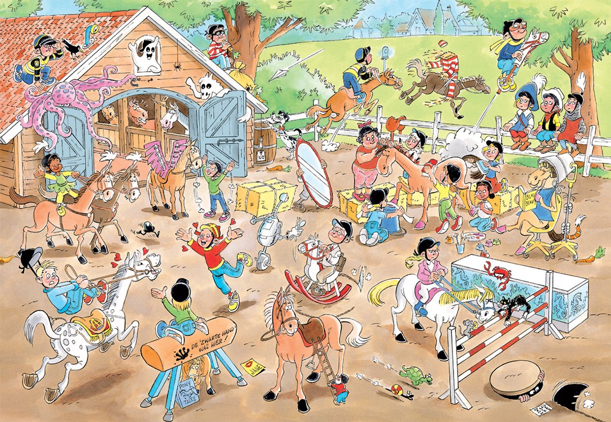 Jan van Haasteren Junior - De Manege - 360 stukjes - Puzzel — afbeelding 5