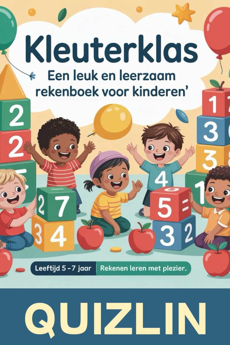 Rekenboek Kleuters - Aftrekken Leren - Basisschool Voorbereiding - Speelse Oefeningen - 15x23 cm