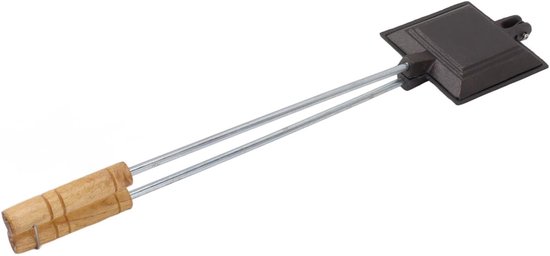 Sandwich Bakvorm - Boterham Pan - Ontbijt Maken - Gietijzeren Kwaliteit - 53x11 cm - Zwart — afbeelding 5