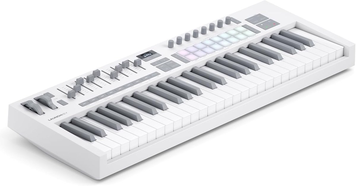 MIDI Keyboard Controller - Muziek Studio - Muziek Productie - 49 Semigewogen Toetsen - 73 x 2634 x 93 cm