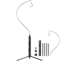 Telescoopstatief Buitenlamp - Inklapbare Standaard - Outdoor Verlichting - Roestvrij Metaal - 42.5 cm Hoog