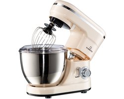 Klarstein Bella Mini Roermachine Keukenmachine - voor Keuken - LED Met RVS-Kom - Knetmaschine - Planeetmenger - Food Processor - Mengmachine - Rührmaschine