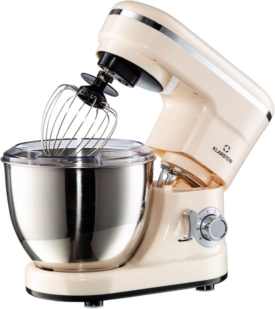 Klarstein Bella Mini Roermachine Keukenmachine - voor Keuken - LED Met RVS-Kom - Knetmaschine - Planeetmenger - Food Processor - Mengmachine - Rührmaschine