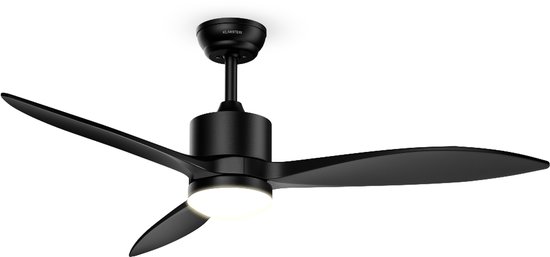 Plafondventilator met verlichting Klarstein Skybreeze 132 cm, 16W LED, 6 snelheden, stil, binnen en buiten, afstandsbediening