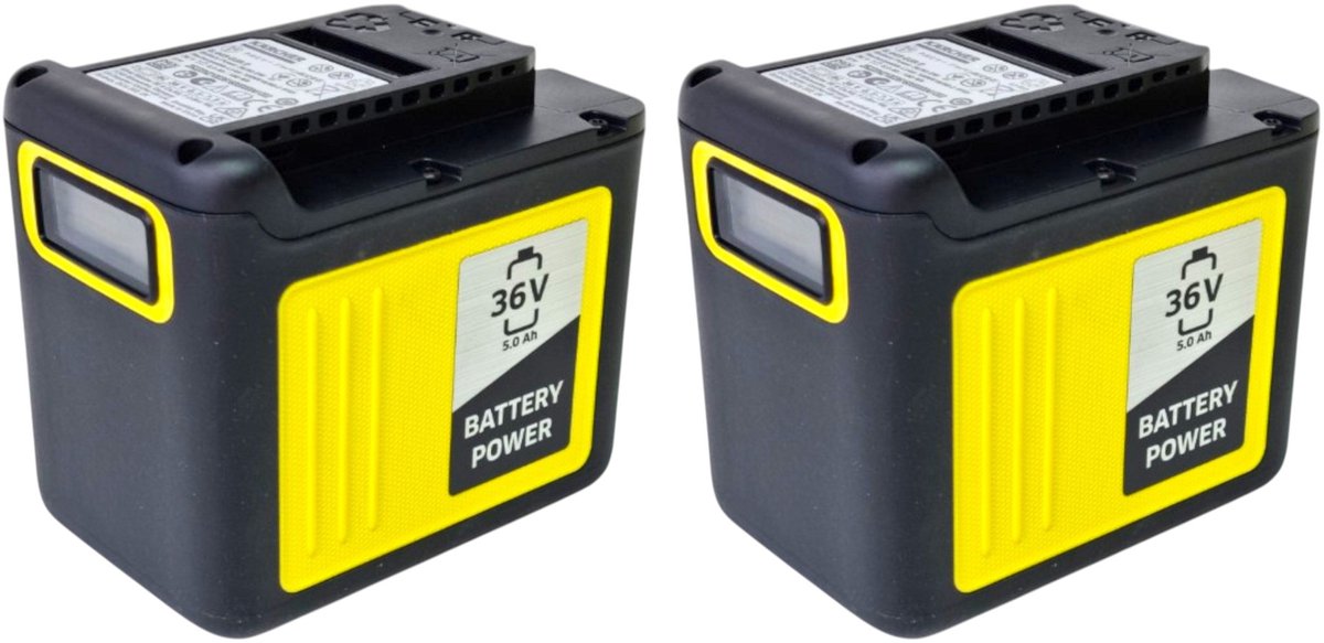 Kärcher 2x Battery Power 36/50 accu 36 V 5,0 Ah / 5000 mAh met laadindicator