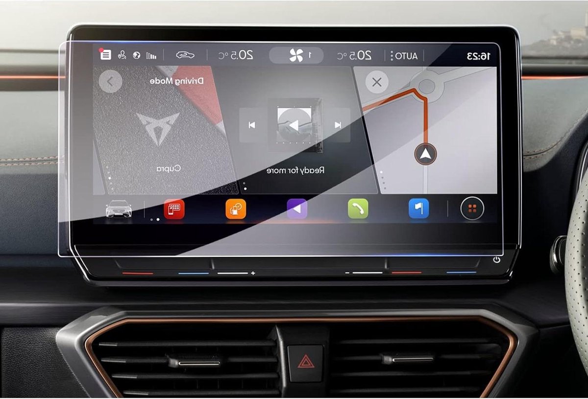 Schermbeschermer Glas - Navigatie Folie - Auto Interieur - 9H Krasbestendig - 12 Inch