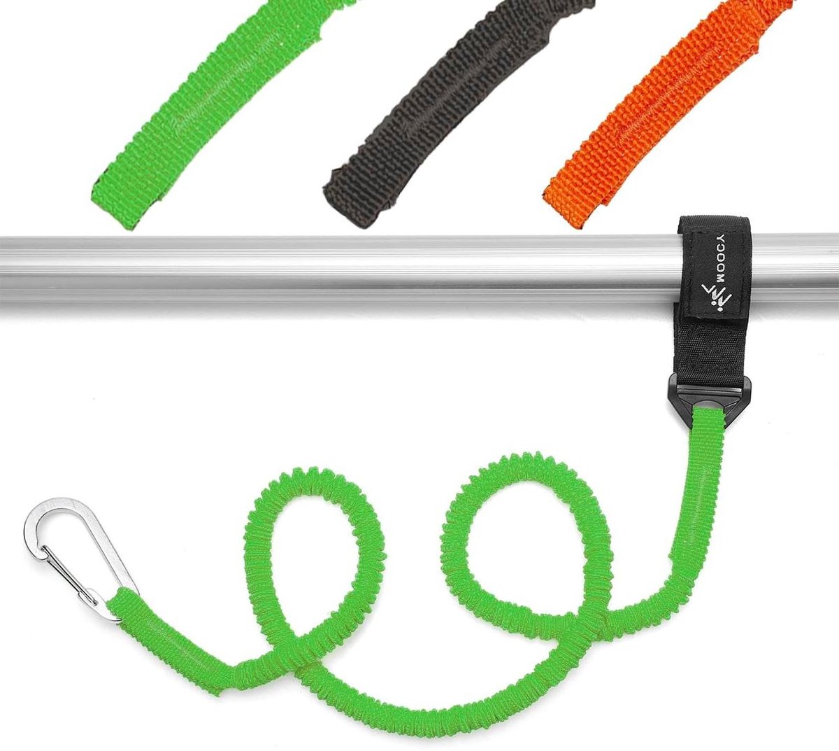 Peddel Lanyard - Veiligheid Lijn - Watersport Veiligheid - Verstelbare Lus - 36-72 Inch - Groen