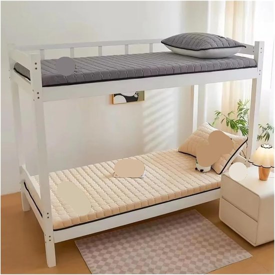 Futon Matrasbeschermer - Tatami Slaapmat - Comfortabel Slapen - Opvouwbaar Design - 150x190 cm - Natuurlijk — afbeelding 2