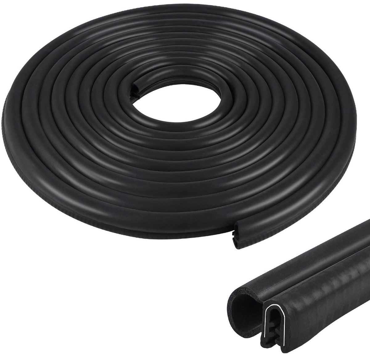 Dailygoods- Autodeur Afdichting 10m - Rubber Afdichting - EPDM Profiel - Antivervorming - 