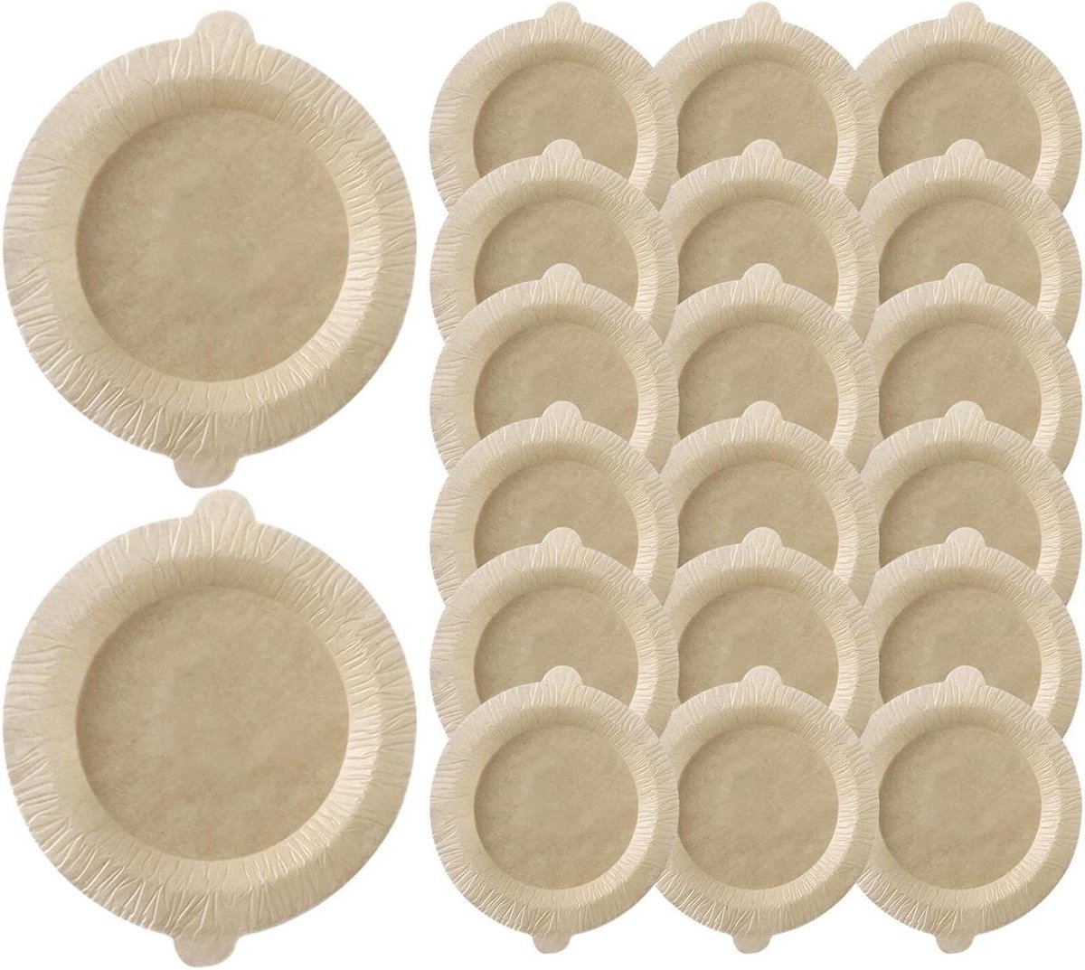 Papier voor Airfryer - Bakpapier Frituurmand liners - Bakken en Frituren - Antiaanbak en Hittebestendig - 20 vellen - Meerkleurig