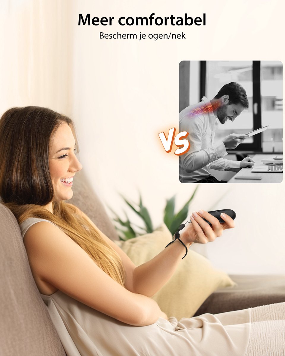 Stouchi Afstandsbediening voor E-reader - Magnetische Kindle Paginadraaiër - Geschikt voor Kindle Paperwhite, Colorsoft - Zwart – foto 4