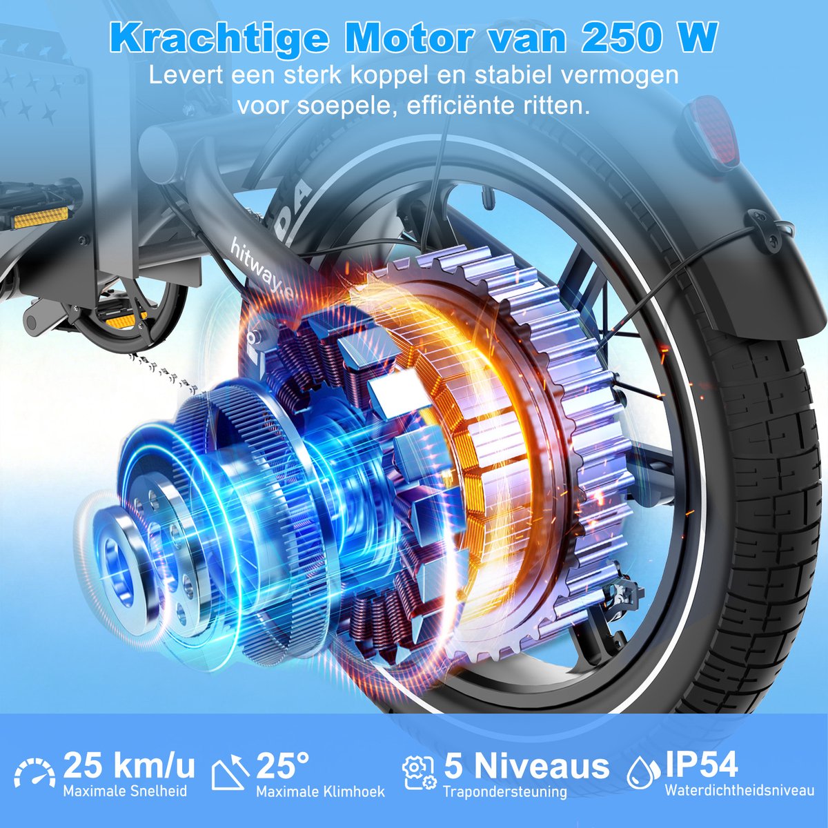HITWAY BK28 250W fatbike 48V 25Ah thumbnail 5