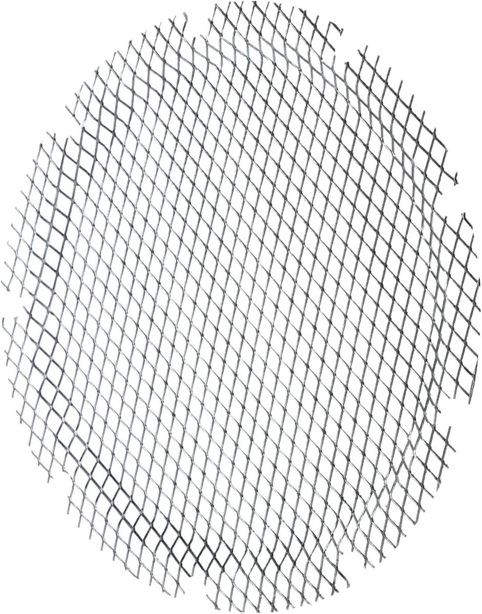 Barbecue Kookrooster Grill Net Buiten Koken Hittebestendig Roestvrij Staal 23 x 23 cm Zilver