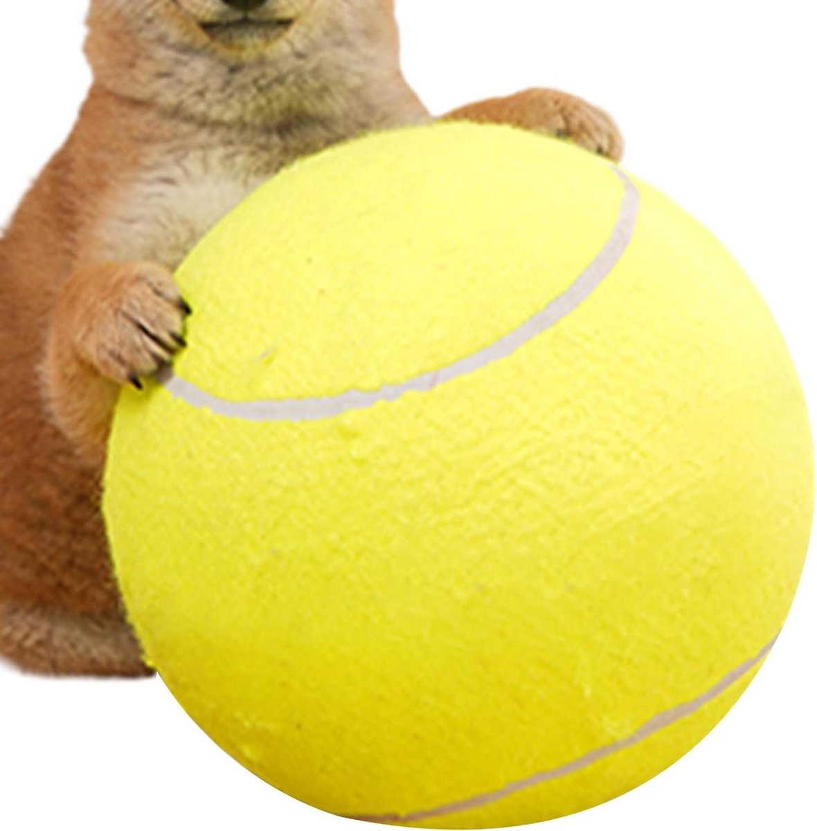 Tennisballen voor honden - Puppy speelgoed - Training en spel - Versterkt rubber en vilt - 24 cm diameter