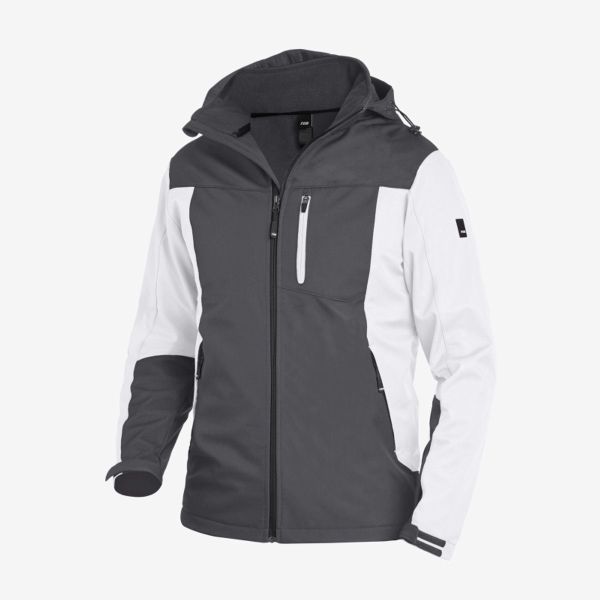 FHB JANNIK Softshelljack 79105 - Wit-Antraciet - XS