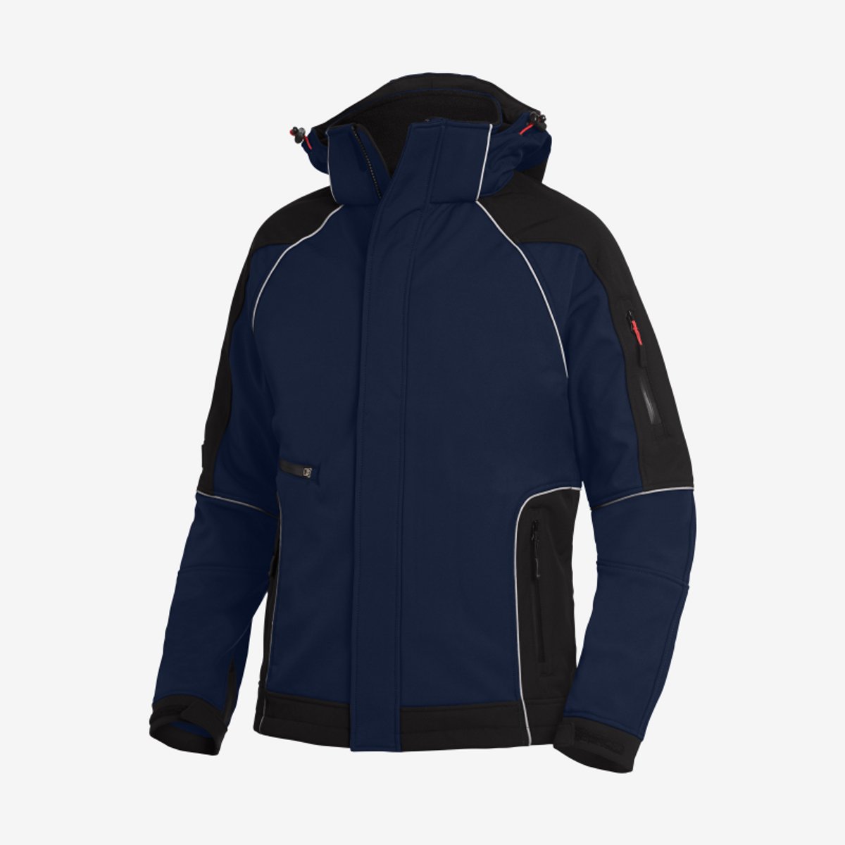 FHB WALTER Softshelljack 78518 Marine Zwart