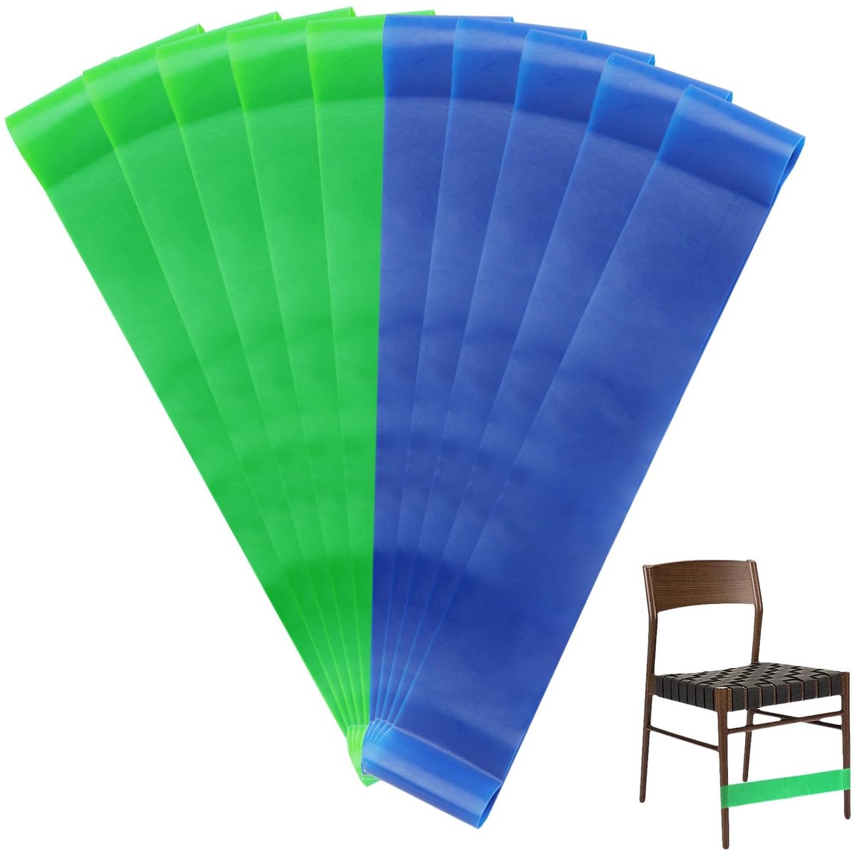 Dailygoods- Elastische Stoelbanden Set van 10 - Weerstandsbanden voor Kinderen - Sensorische Ondersteuning - Revalidatie - Draagbaar - TPE Materialen