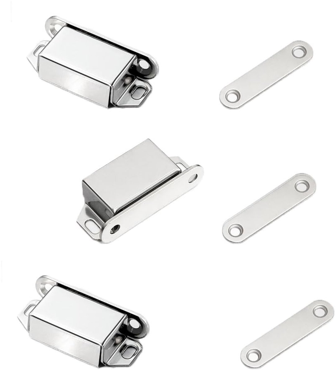 Dailygoods- Kastmagneten 6 Stuks - Magnetisch Kastslot - Roestvrij Staal - Voor Badkamer/Keuken - Eenvoudig te Installeren - Duurzaam Design