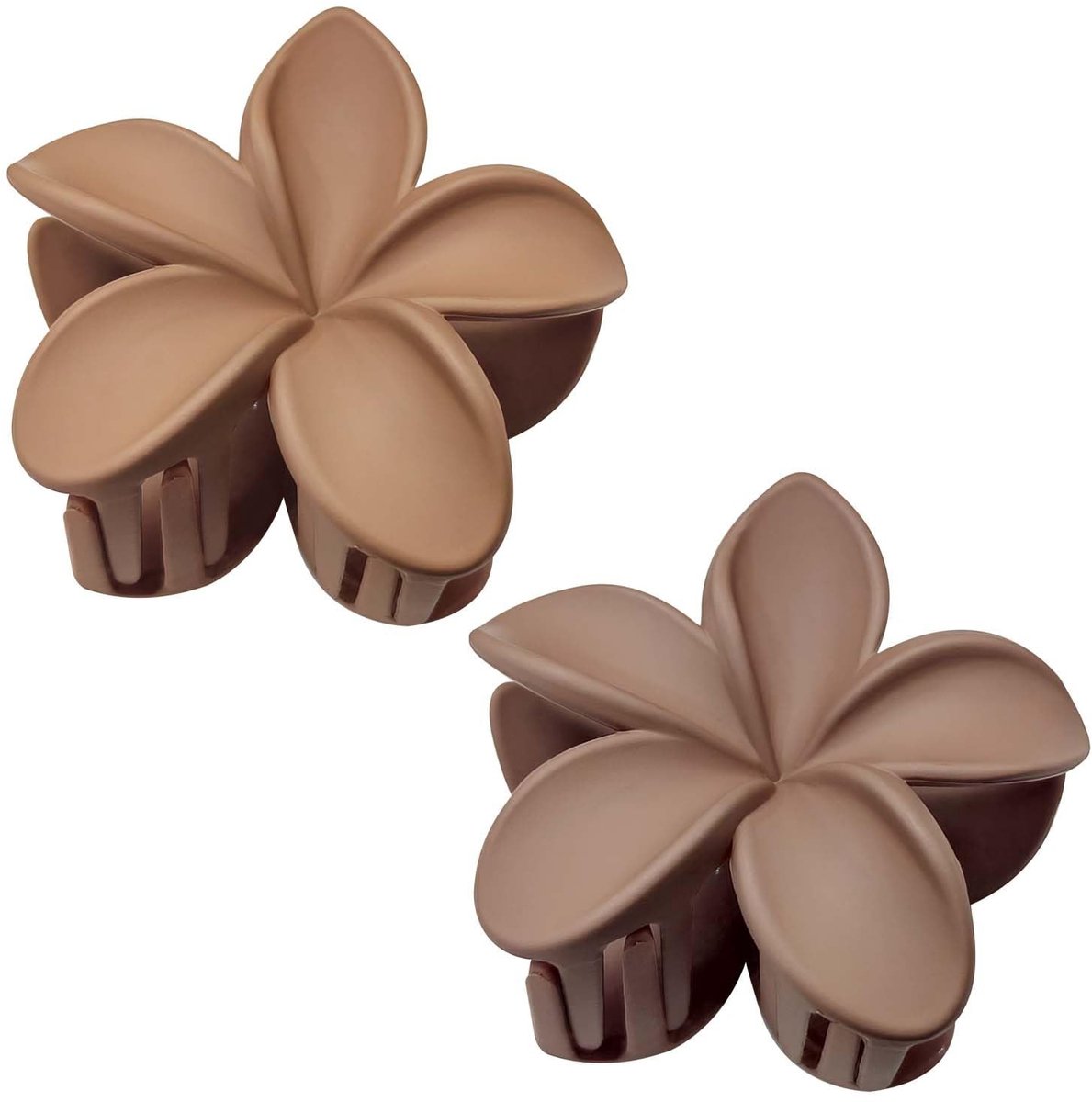 Dailygoods- Haarclip Bloem - Grote Haarclips - Antislip Haaraccessoires - Haarstyling Accessoires - Pack van 2 - Geschikt voor Casual en Formele Gelegenheden