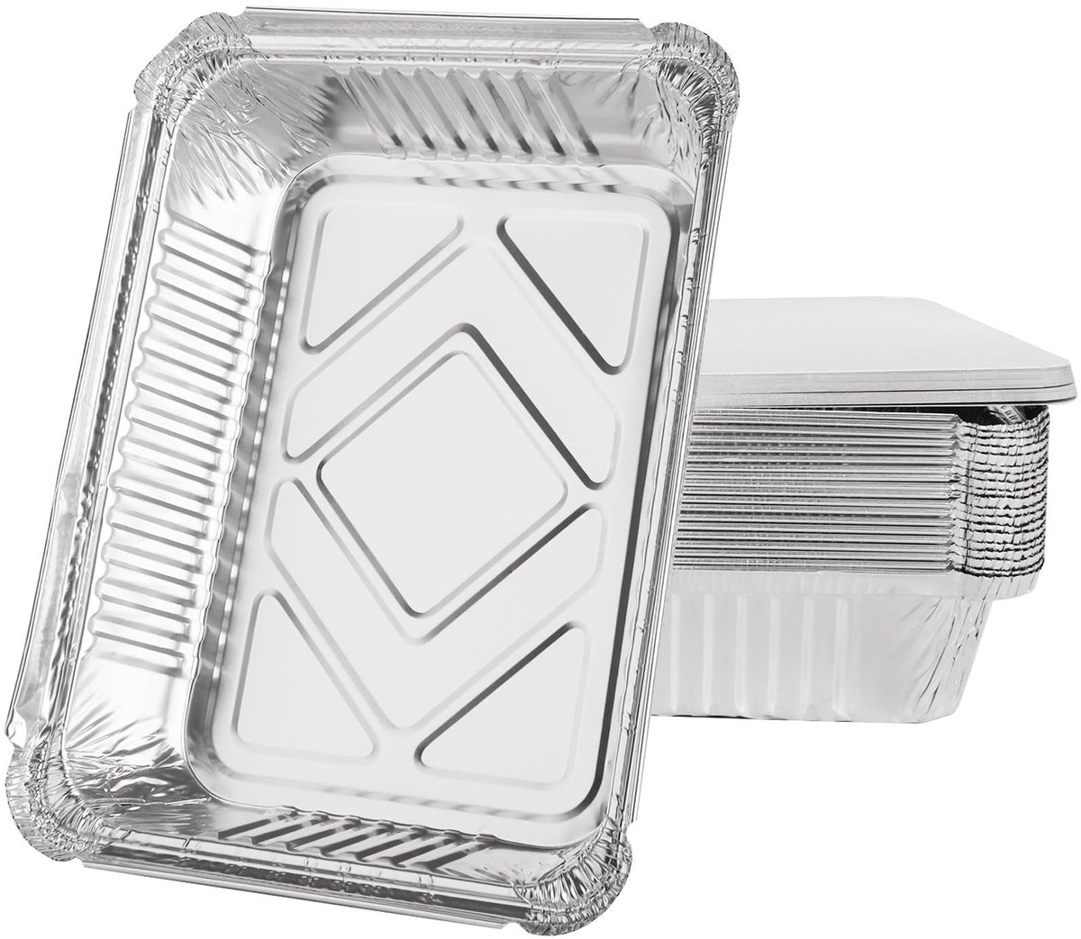 Dailygoods- Grillschalen 50 stuks - Aluminium - 1000 ml - Wegwerp