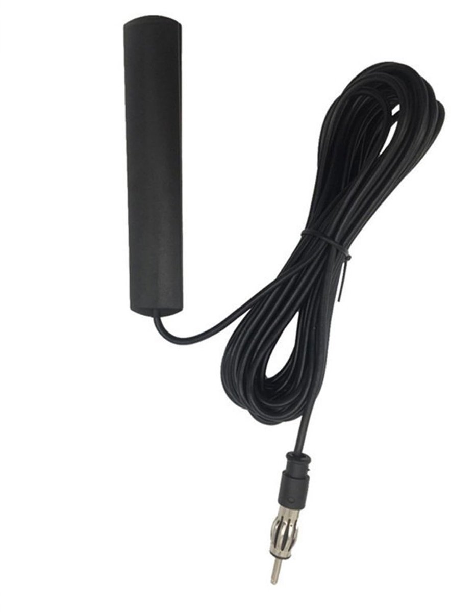 Dailygoods- Autoradio-antenne Universeel - FM Schijfantenne - Versterker 25dB - 5m Verlengkabel - DIN Stekker - Geschikt voor SUV - Autoantenne