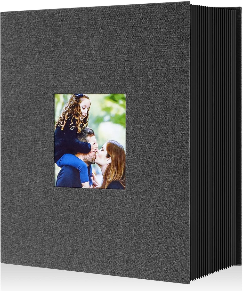 Dailygoods- Fotoalbum Grote Capaciteit - Fotoalbum 10x15 cm - Plakalbum 1000 Foto's - Linnen Cover - 125 Bladen - Schone Bewaring - Fotoboek