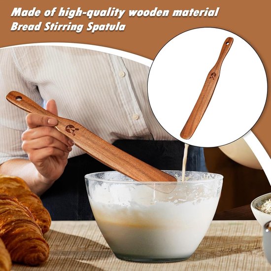 Houten Roerstaafjes - Roerstaaf Hout - Koken en mengen - Niet snel brekend - 27.9 cm - Natuurlijk van houten — afbeelding 3