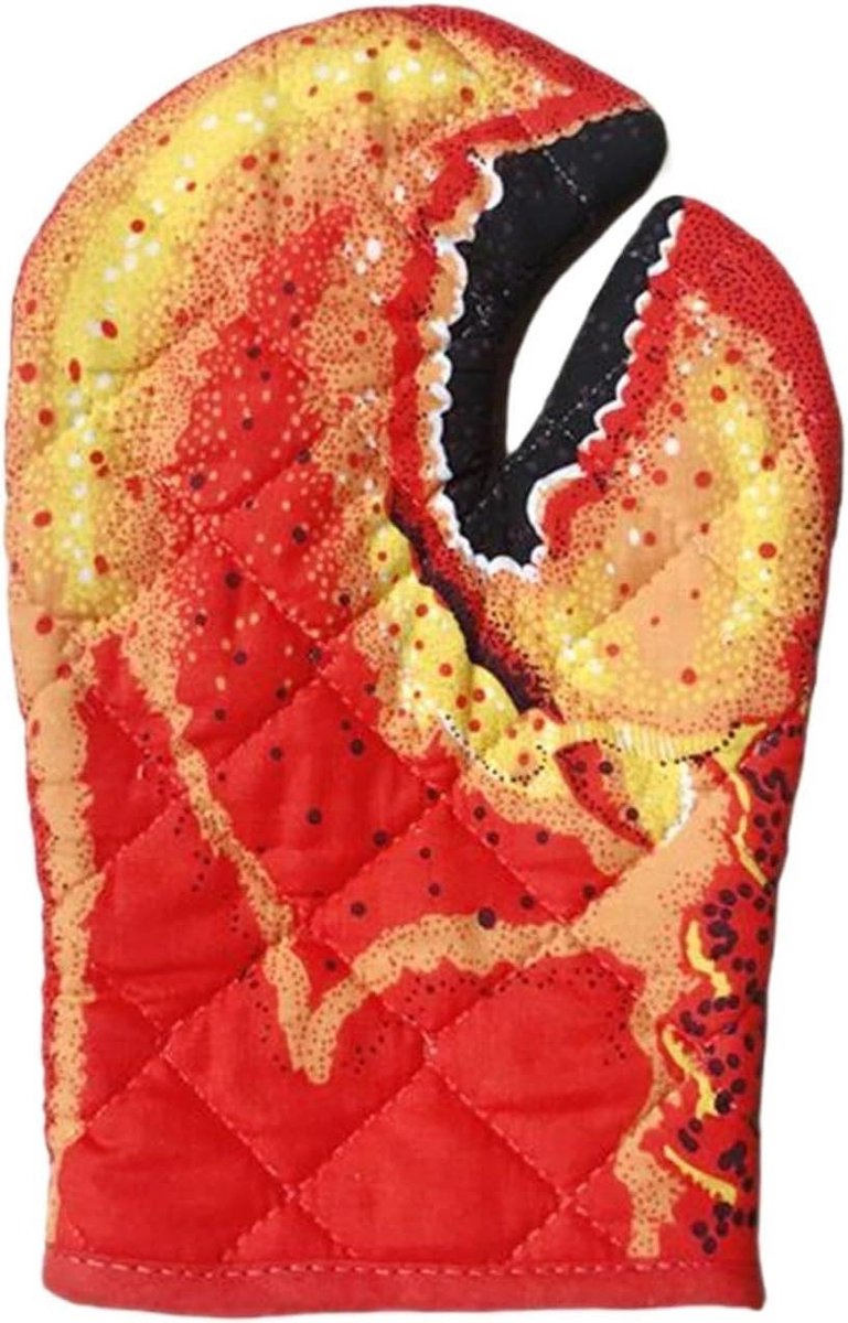 Magnetronhandschoenen - Ovenwanten - Veilig Koken - Antislip Ontwerp - 25 x 16 cm - Rood