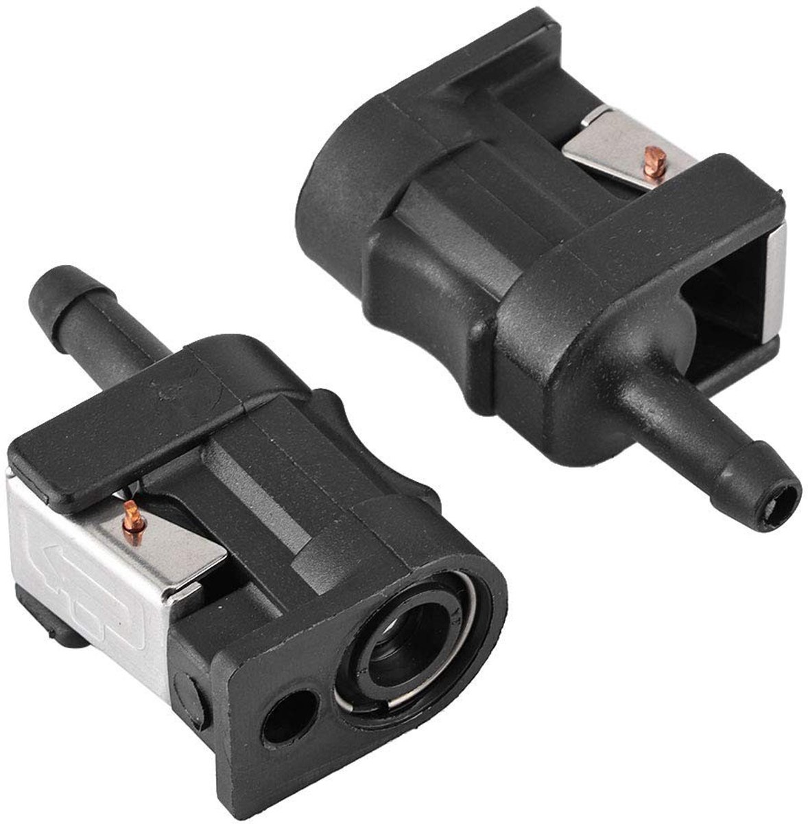 Dailygoods- Brandstofleiding Connector - 2 Stuks - Eenvoudige Installatie - 8mm Buitenboordmotor - Roestbestendig - Duurzaam Materiaal - Brandstofslangaansluiting