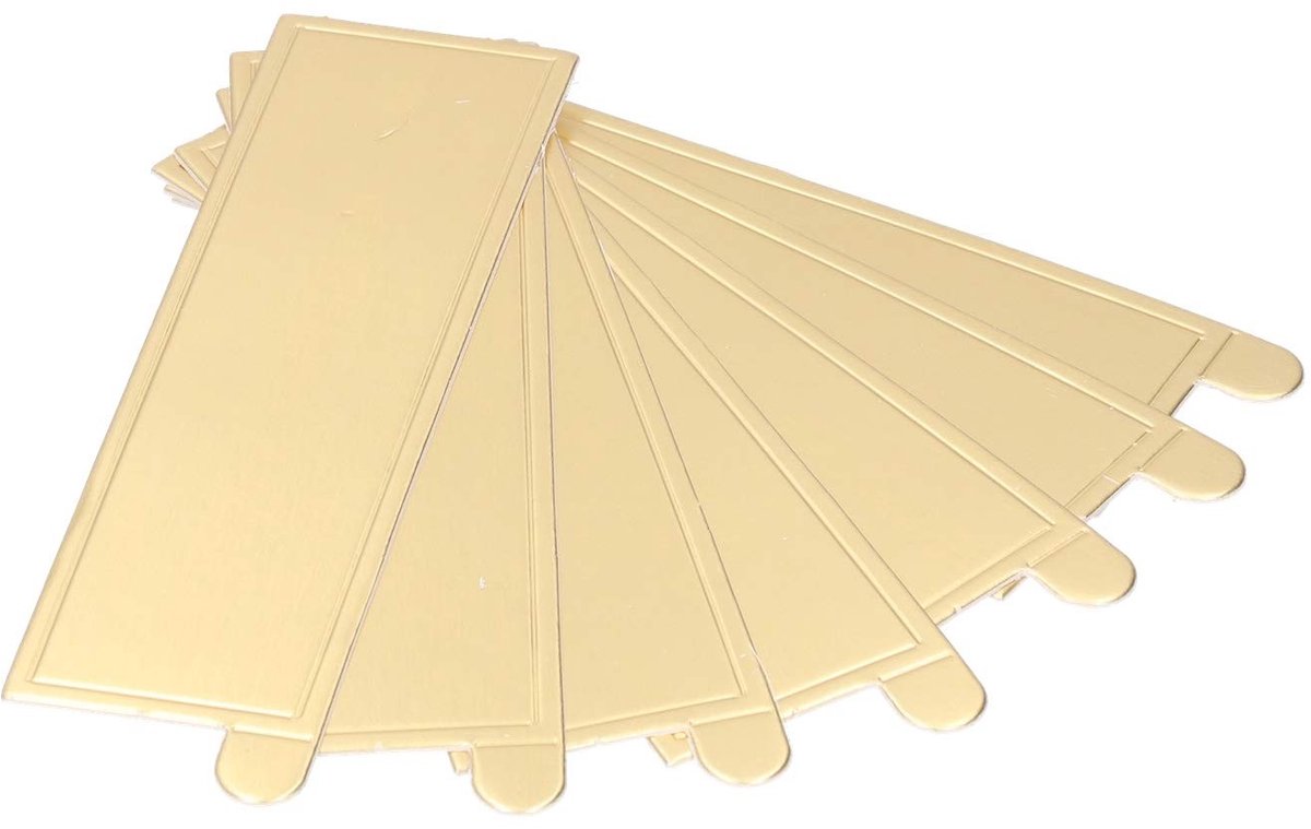 Dailygoods- Cakeboard Gouden - 100 Stuks - Rechthoekig - Karton - Duurzaam - Ideaal voor Feestjes - Taartbord