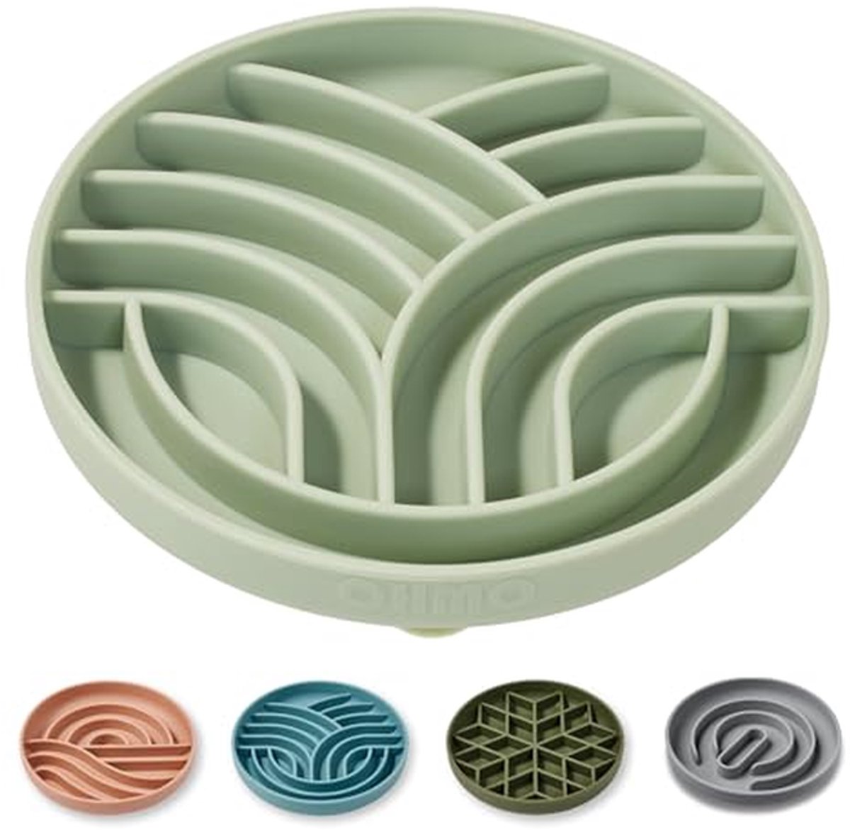 Anti-Schrokbak Honden - Langzame Voerbak - Gezond Eten - Met Zuignap - 15 cm Diameter - Lichtgroen