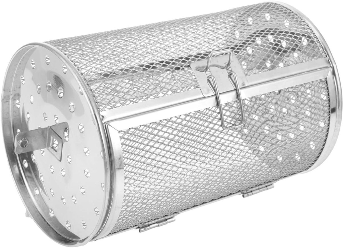 Grillmandje Rotisserie Grillkooi Airfryer Barbecue Gerechten Bereiden Met Verstelbare Deur 20 x 12 x 12 cm