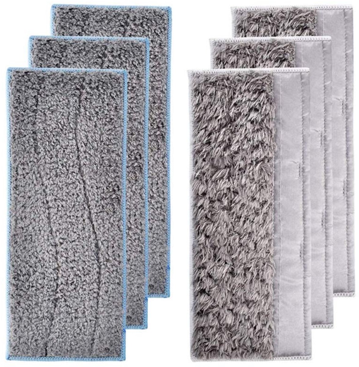 Dailygoods- Wasbare Pads 6 Stuks - Microvezel Reinigingsdoekjes - Droog/Nat Dweil - Dweil voor IRobot Braava Jet M6 - Duurzaam en Effectief