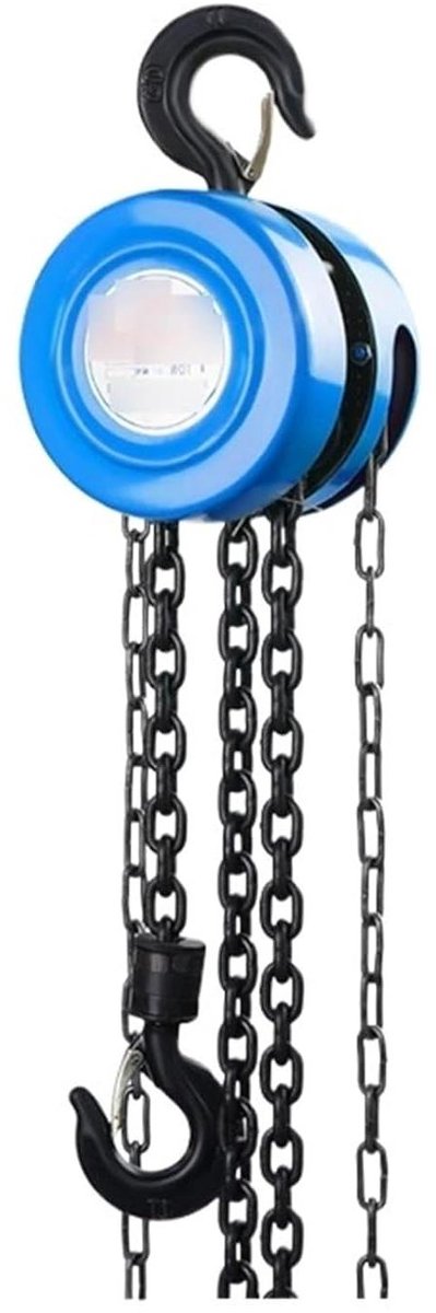 Kettingtakel Handmatig - Hefboom Takel - Zwaar Tillen - Veilig Vergrendelen - 1T 3M - Zilver