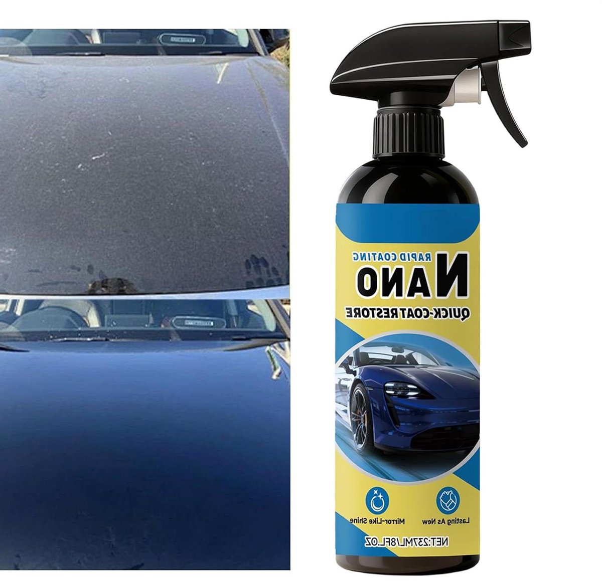 Keramische Coating - Auto Bescherming - Voertuig Glans - Hydrofobe Herstel - 237 ml - Transparant