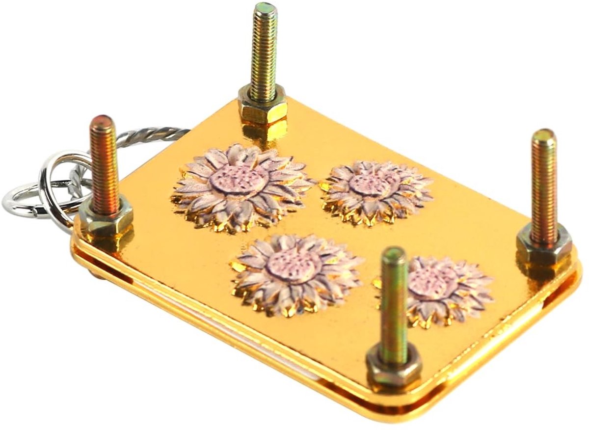 Dailygoods- Microbloemenpers Miniatuurbloemen - Bloemenbewaarset - Kunst en knutselen - Metalen bloemen persen - 3,5 x 5 cm - Voor natuurliefhebbers - Bloemenpers
