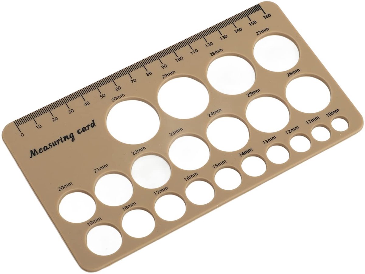 Dailygoods- Tepelflensliniaal Opvouwbaar 1,5 M - Huidvriendelijk Meetinstrument - Siliconen - Pijnpreventie - Eenvoudig in gebruik - Geschikt voor Borstvoeding - Borstflensmeter