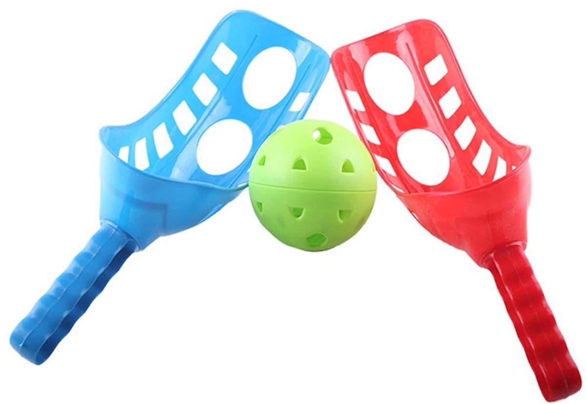 Dailygoods- Scoopball Set - 2 Balvangers - 1 Bal - Lichtgewicht - Duurzaam Kunststof - Geschikt voor Binnen/Buiten - Balspeelgoed