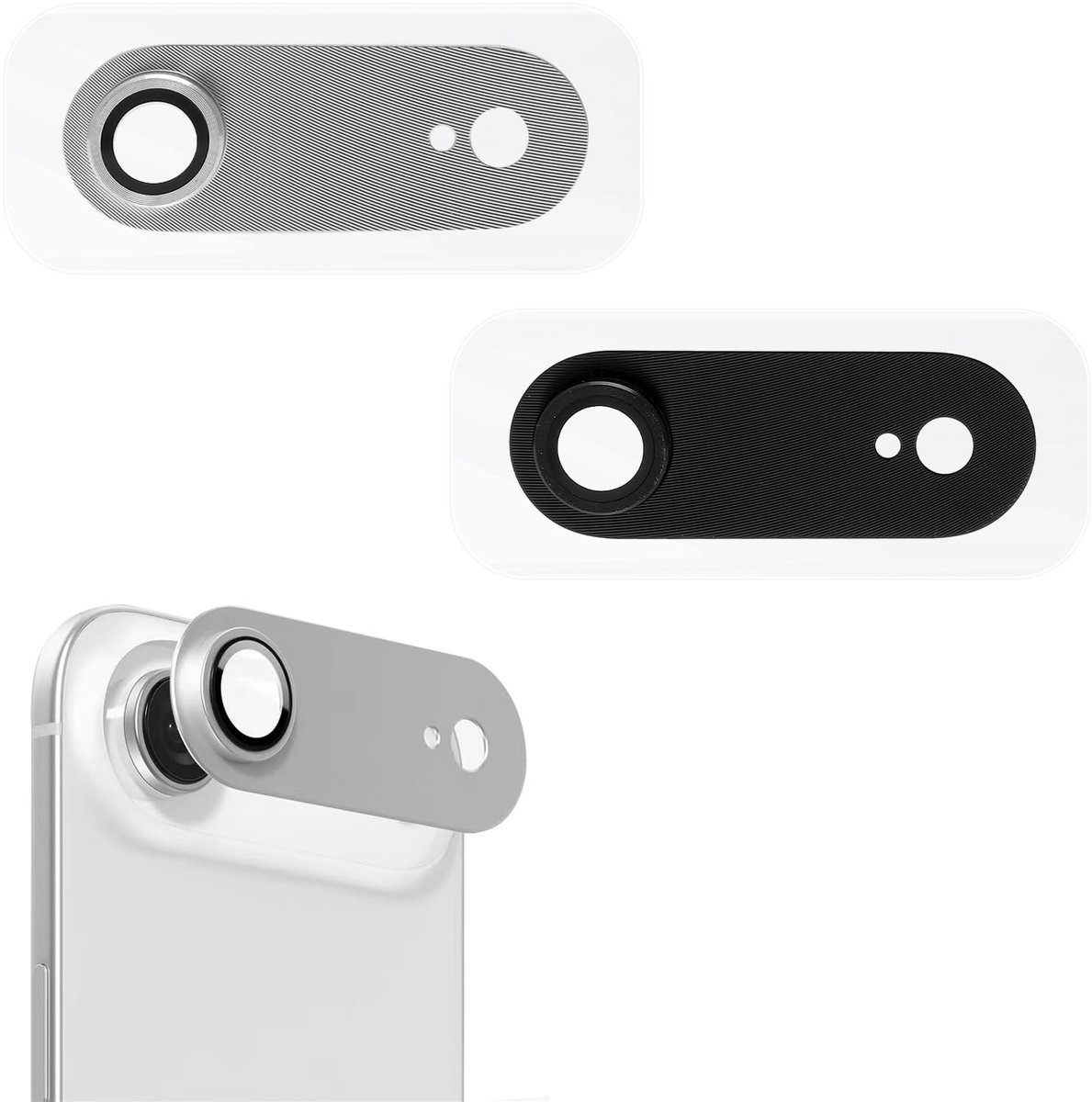 Dailygoods- Camerabescherming Matte - Aluminiumlegering - Anti-kras - Vingerafdrukbestendig - Case vriendelijke Lensafdekking - Geschikt voor iPhone 17 Air - Lensbescherming