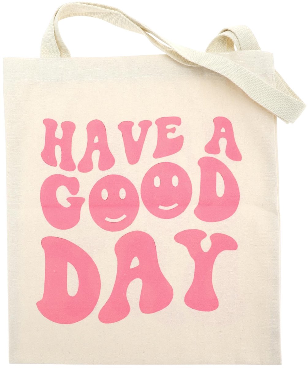 Dailygoods- Boodschappentas Herbruikbaar - Robuuste Draagtas - Bedrukte Canvas Tas - Duurzaam - Veelzijdig - Ideaal voor Winkelen/Strand