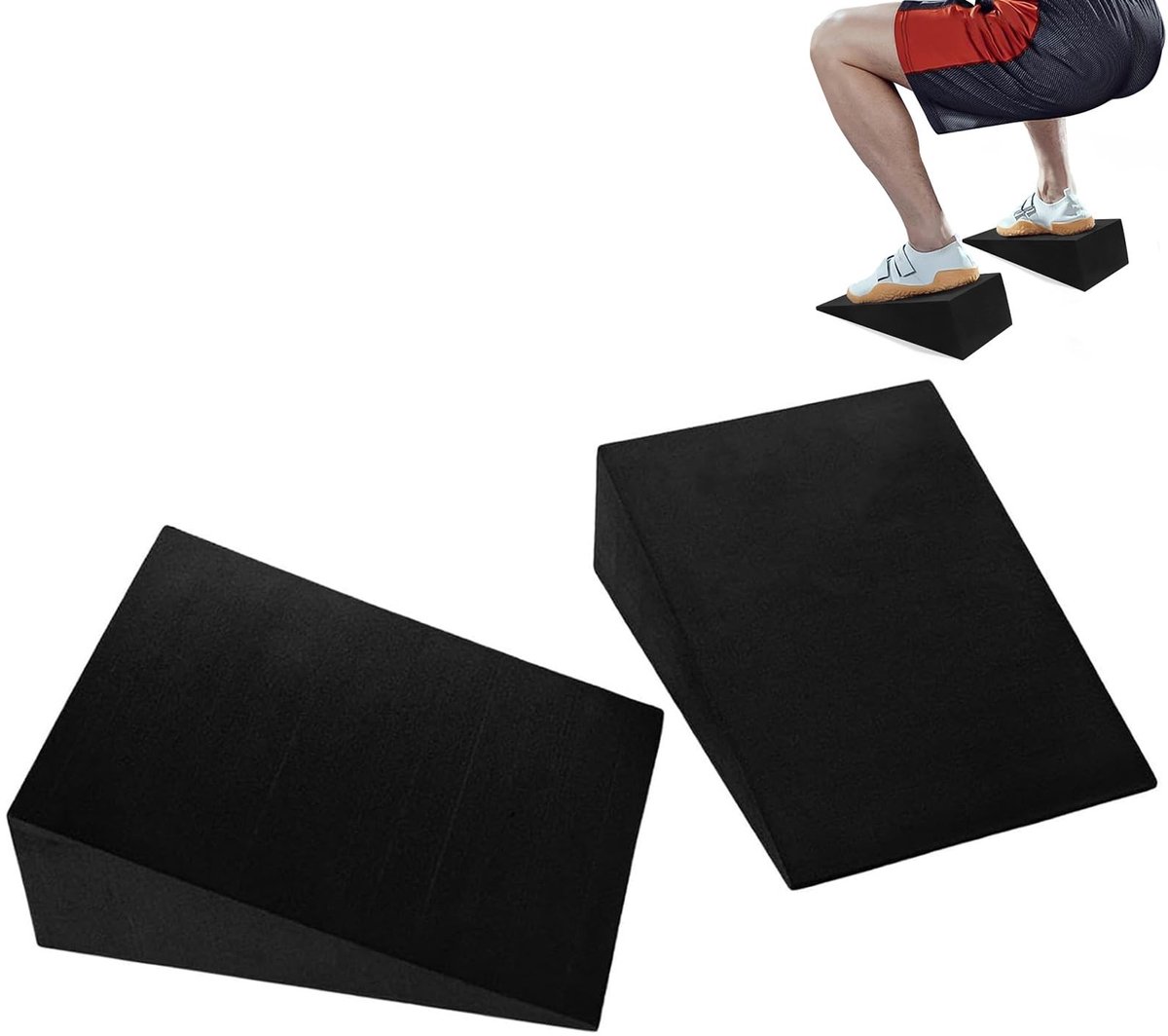 Dailygoods- Kniebuigwiggen Antislip - 2 Stuks - EVA-Materiaal - Voor Kuit- en Dijspieren - Verbetert Flexibiliteit - Verlicht Spierspanning - Squatwig