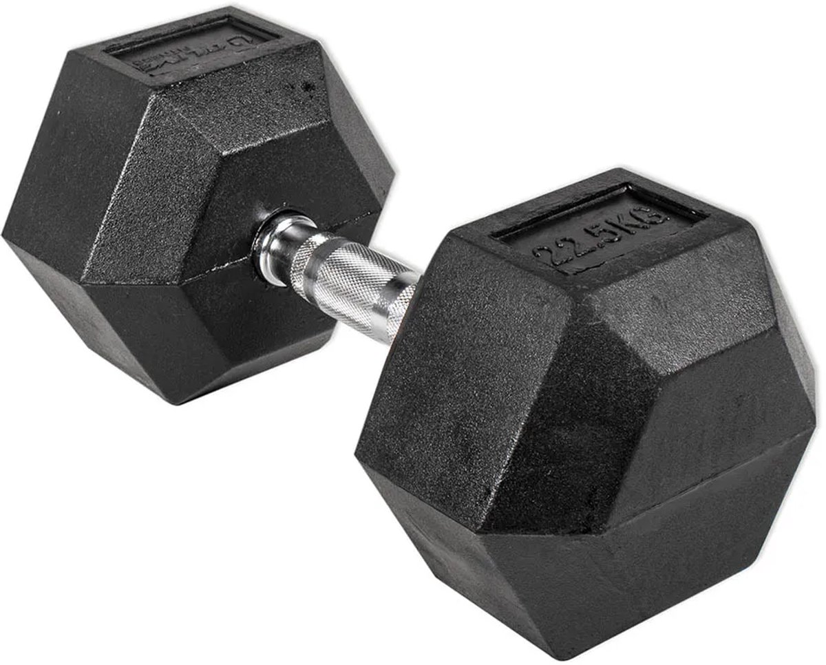 Olive Hex Dumbbell 22.5kg 2 Eenheden Zilver 22.5 kg